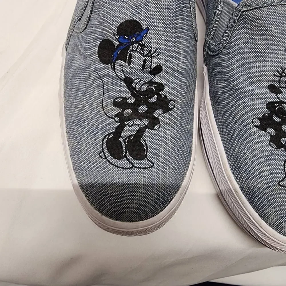 Keds Disney Minnie Mouse Shoes Flats Blue Deck Womens Size 5.5